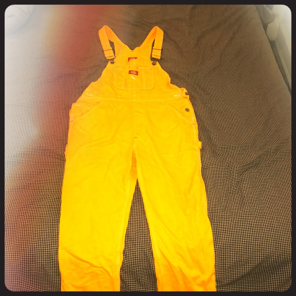 DICKIE’S YELLOW OVERALLS